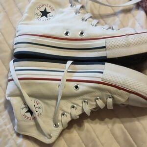 Converse White High-Top Sneakers